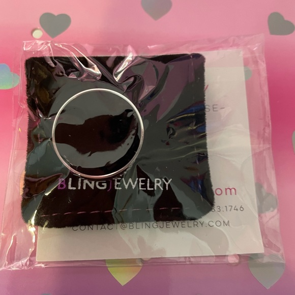 STERLING SIlVER WEDDING BAND - Picture 2 of 4